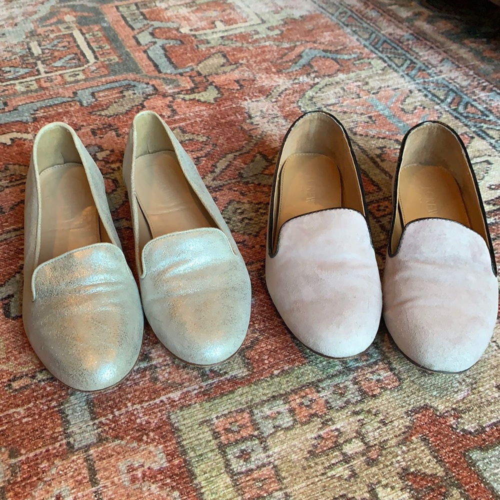 2 Pairs of J.Crew Loafers